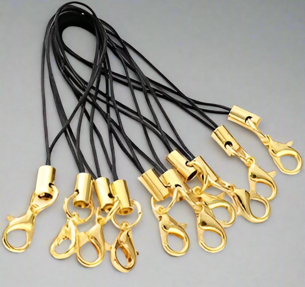 Gold-Plated Lanyard Straps with Lobster Clasps - Artist Corners