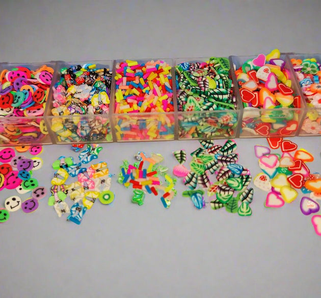 Assorted Colorful Polymer Clay Charms Kit - Artist Corners