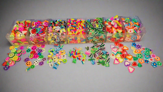 Assorted Colorful Polymer Clay Charms Kit - Artist Corners