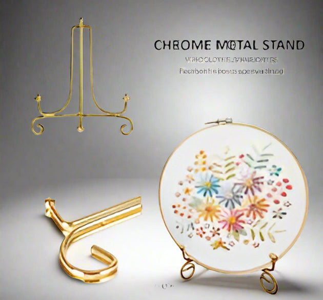 Gold Metal Display Stand for Art and Crafts - Artist Corners