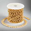 Gold/ASilver-Plated Craft Chain Roll – Versatile Link Chain for DIY Jewelry &amp; Craft Projects - Artist Corners