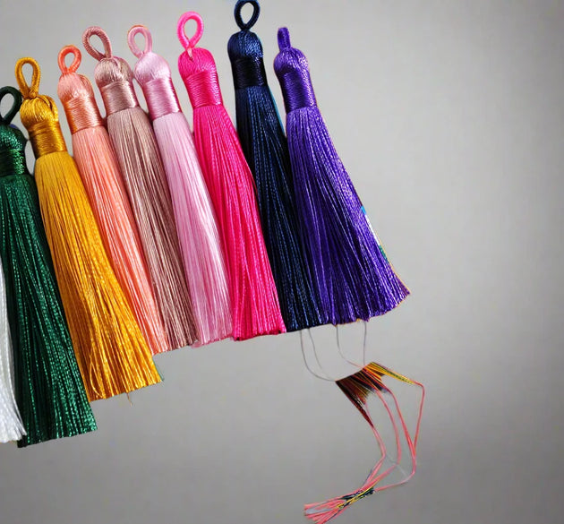 Vibrant Silk Tassels - Artist Corners