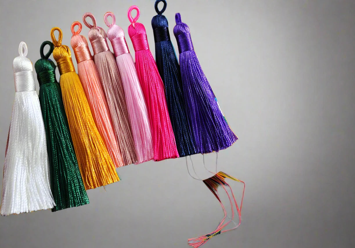 Vibrant Silk Tassels - Artist Corners