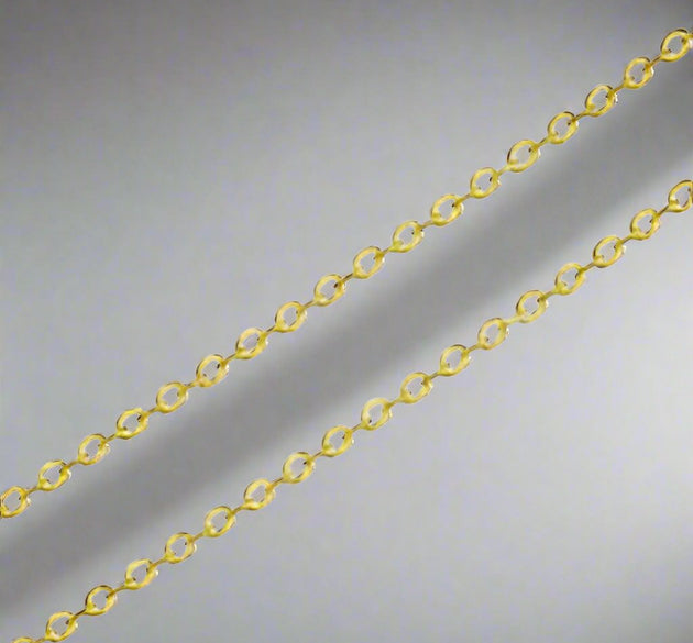 Delicate Gold/Silver-Plated Fine Link Chain Roll – Perfect for Jewelry Making - Artist Corners