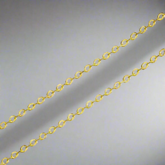 Delicate Gold/Silver-Plated Fine Link Chain Roll – Perfect for Jewelry Making - Artist Corners