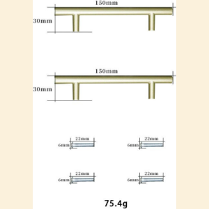 Diy Modern Bar Handle (Set of 2) HND1