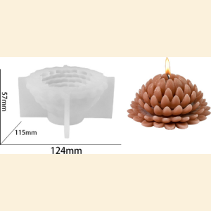 Blooming Lotus Candle Silicone Mold CND23
