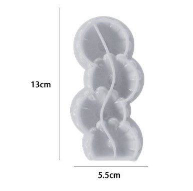 Stacked Daisy Flower Column Silicone Candle Mold CND12-2