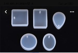 5-Piece Geometric Pendant Silicone Mold Set J12