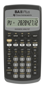 Texas Instruments BA II Plus Financial Calculator