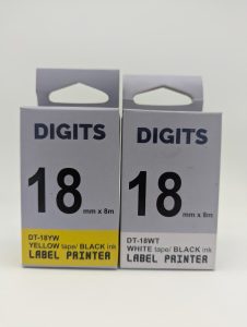 Digits Premium Compatible Label Tape Cartridge –18mm